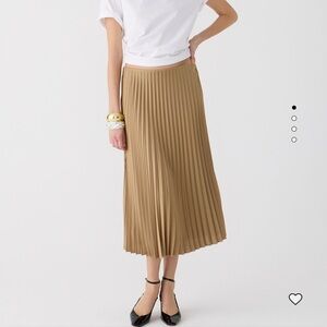 J. Crew Gwyneth Pleated Slip Skirt
